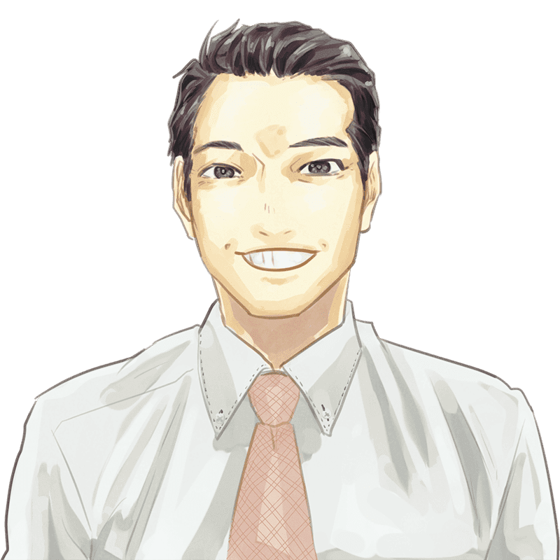 男性職員 理学療法士のイラスト
